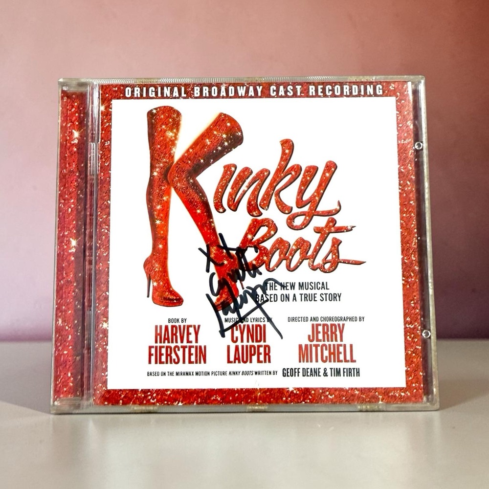 Cyndi Lauper Signed Kinky Boots CD Original Broadway Cast Recording 2013